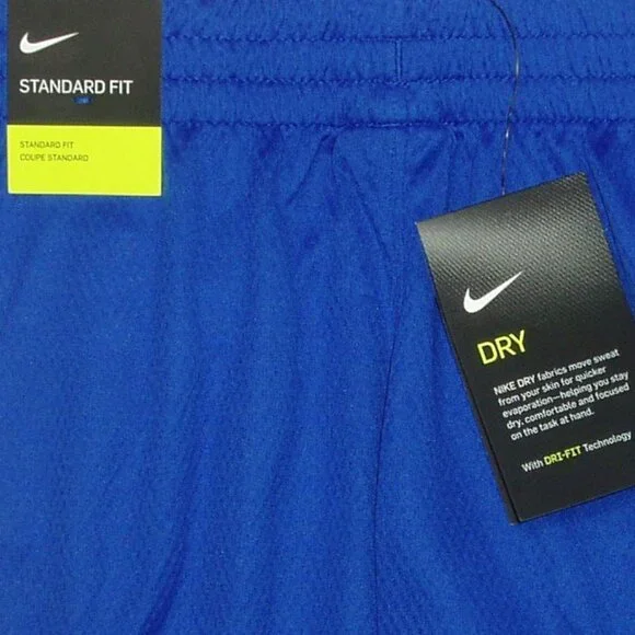 Nike Shorts Boys Athletic Swoosh Logo BTS Sports Dry Dri Fit Pockets - Picture 6 of 6